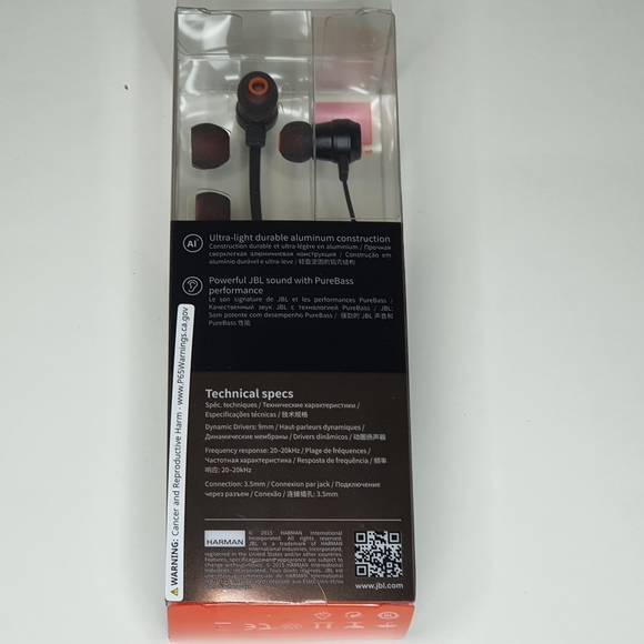 JBL T280A Pure Bass Stereo In-Ear Headphone - Picture 4 of 7